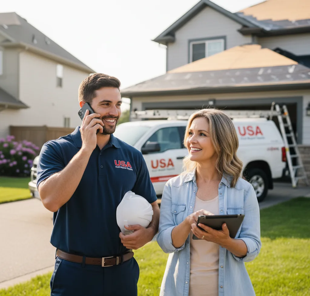 USA Roof Repair Experts customer support in Carthage